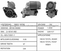 Auto Starter 22R For Toyota(OE:28100-34080)