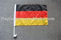 german window car flag,polyester car flag,knitted polyester car flag