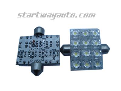 Auto Led Bulb Festoon 12PCS Super Flux Light
