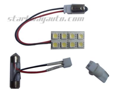 Auto LED Dome Lights 8PCS SMD 5050 Three Chip