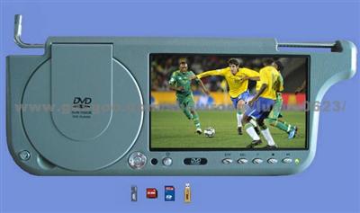Car Sun Visor DVD Player with TV 16:9 TFT High Definition LCD