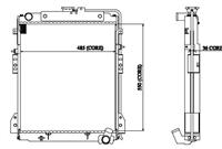 R2481AP-A AlUMINIUM Radiator ID 000308