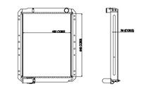 R2 525AP-A ALUMINIUM Radiator B1135001