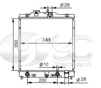 Honda Radiator CIVIC'92-00 D 13B AT 19010-P03-901/P28-G51