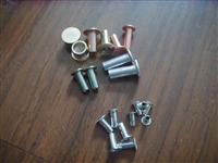 Rivets aluminum, zinc plated iron