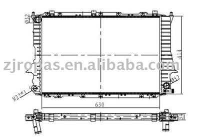 radiator for AUDI 100