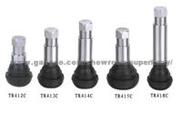 Tubeless Snap-in Tire Valves with Chromed Sleeve for Bmw