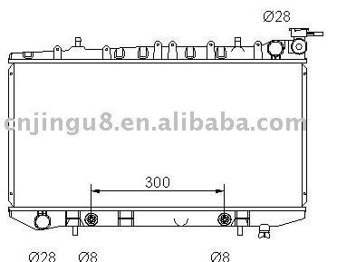 Auto Radiator for NISSAN SENTRA 21410-57Y01