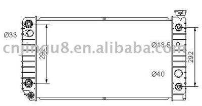 Car Radiator for OLDSMOBILE 52450025