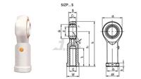 Rod Ends (Ball Joint Ends) SIZP4S d:0.19 B:0.312