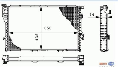 Radiator for Bmw