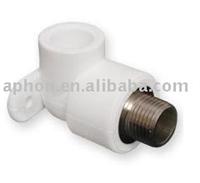 Male Threaded Elbow with Wall Clamp