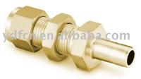 Brass bulkhead reducer, brass fittings