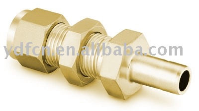 Brass bulkhead reducer, brass fittings