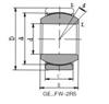 Radial Spherical-Plain Bearing GE15FW-2RS