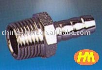galvanized steel hose barb nipple