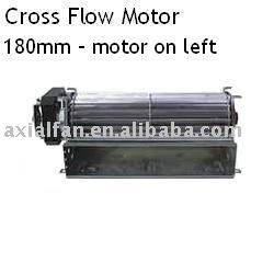 Cross flow motor