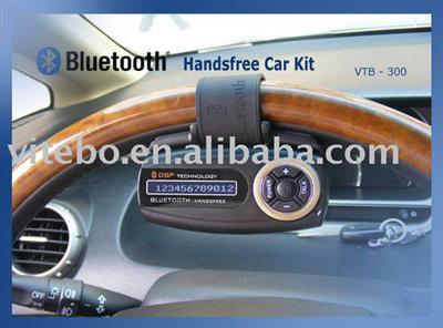 Mini Steering wheel bluetooth car phone kits 200 phone numbers storage incoming call number and English name display
