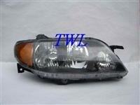 high quality auto lamp for tuning style 323 PROTEGE 01 02 03 HEADLIGHT HEAD LAMP BLACK W/ AMBER