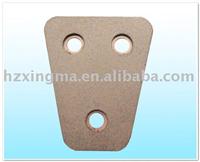 Bronze clutch button friction materials