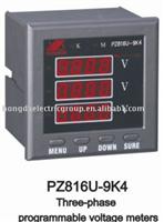 Smart Voltage Meter (Adopting A.C. Sampling, set ratio through key on panel)