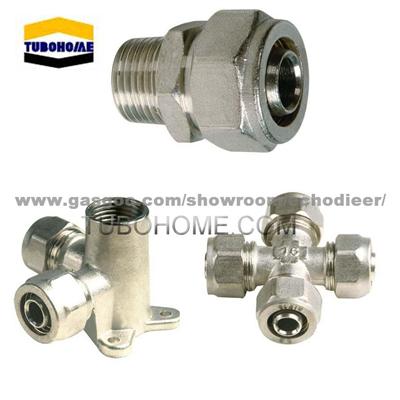 Screw Brass Fitting for Pex-al-pex Pipe (multilayer Pipe)