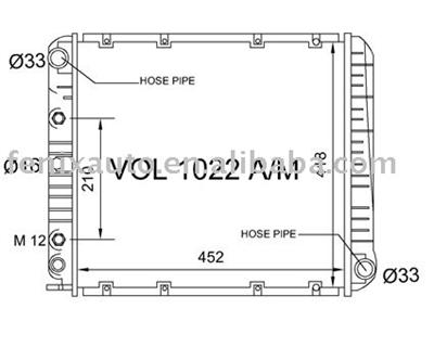 High quality Auto radiator for 1979-94 240/245/740/760/940/960