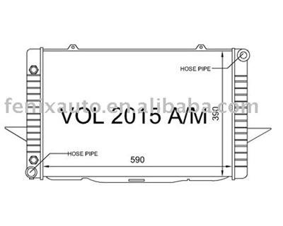 High quality Auto radiator for 1997-00 S60/S70/S80/V70/C70