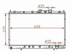 Radiator for MITSUBISHI