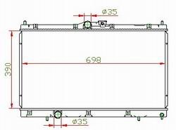High quality radiator for MITSUBISHI