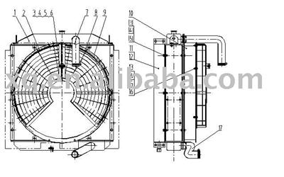 clg852 spare part cooling assembly