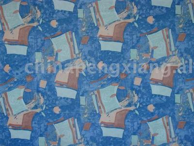 Printed flocking fabric