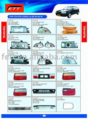 COROLLA EE90 AE 92 lamp