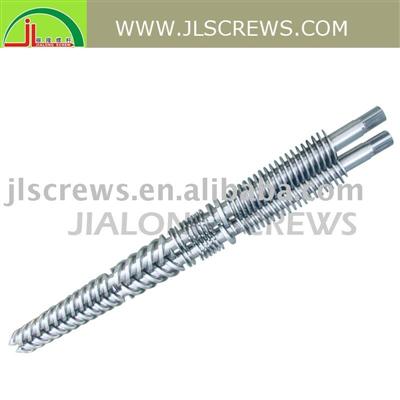 conical twin screw and barrel for WPC,PROFILE