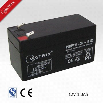 12V 1.3AH VRLA batteries
