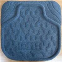 Car Mat 45 x 45cm blue PVC, nonwoven cloth