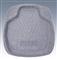 Car Mat 45 x 45cm gray PVC