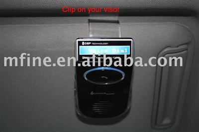 Sun Visor Solar Powered Bluetooth Speaker Car Kit