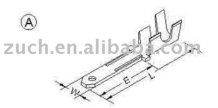 Terminals&Connectors Brass terminal Bar connector and terminal Wire harness(RoHS Approved)