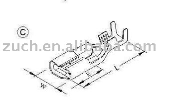 Terminals&Connectors Brass terminal Bar connector and terminal Wire harness(RoHS Approved)