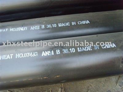 End cap& black painting seamless steel pipes