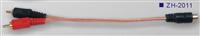 RCA CABLE 2xRCA plug-1xRCA socket