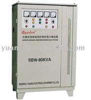 Three phase compensation type high power voltage stabilizer (SBW-80kVA) Three-phase four-line