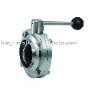 Sanitary stainless steel butterfly valve