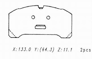 Brake Pad For Ford (HTA2503)