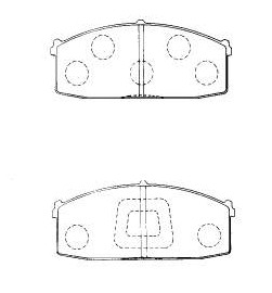 Brake Pad For Nissan (HTJ1013)