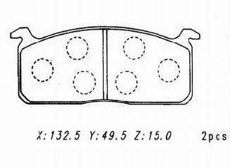 Brake Pad For Toyota (HTJ2007)