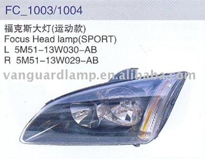 Ford focus 05 head lamp(sport)