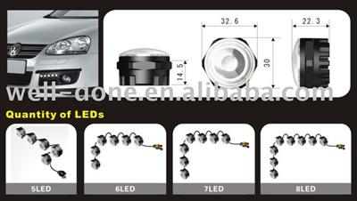 Universal Ece Regulation 87 Meeted Led Daytime Running Lamps