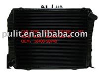 Brass and copper radiator for TOYOTA HIACE(DIESEL) MT